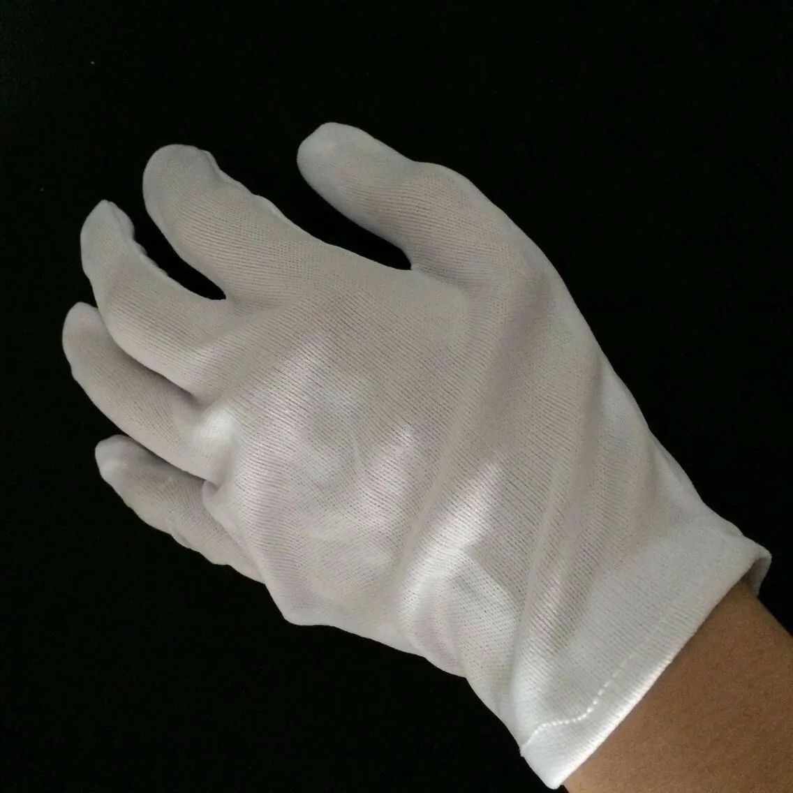 10 Pairs White Work Jewellery Handling Costume Party Cotton Soft Thin Gloves