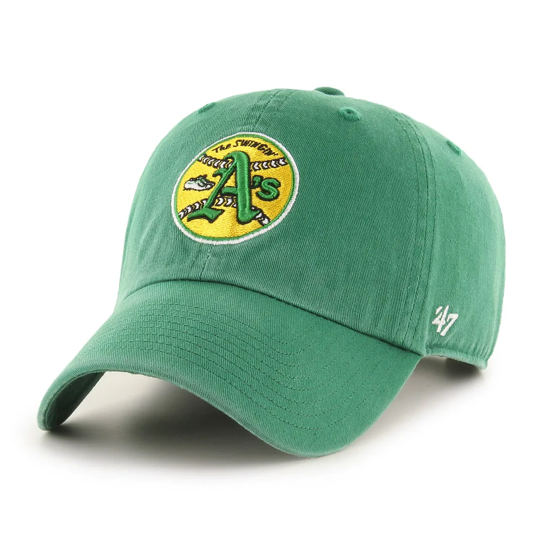 '47 Brand Men's MLB Oakland Athletics Coop Clean-Up Cap Green