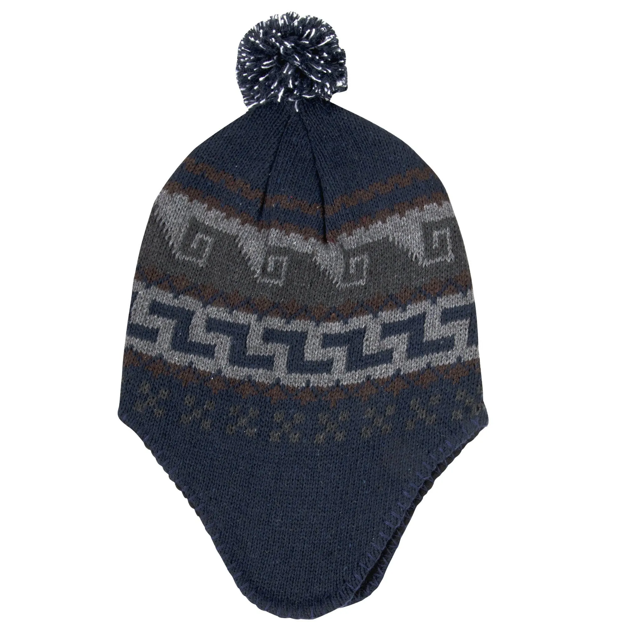 Adult Toboggan Winter Hat with Ear Flaps  – 3 Prints