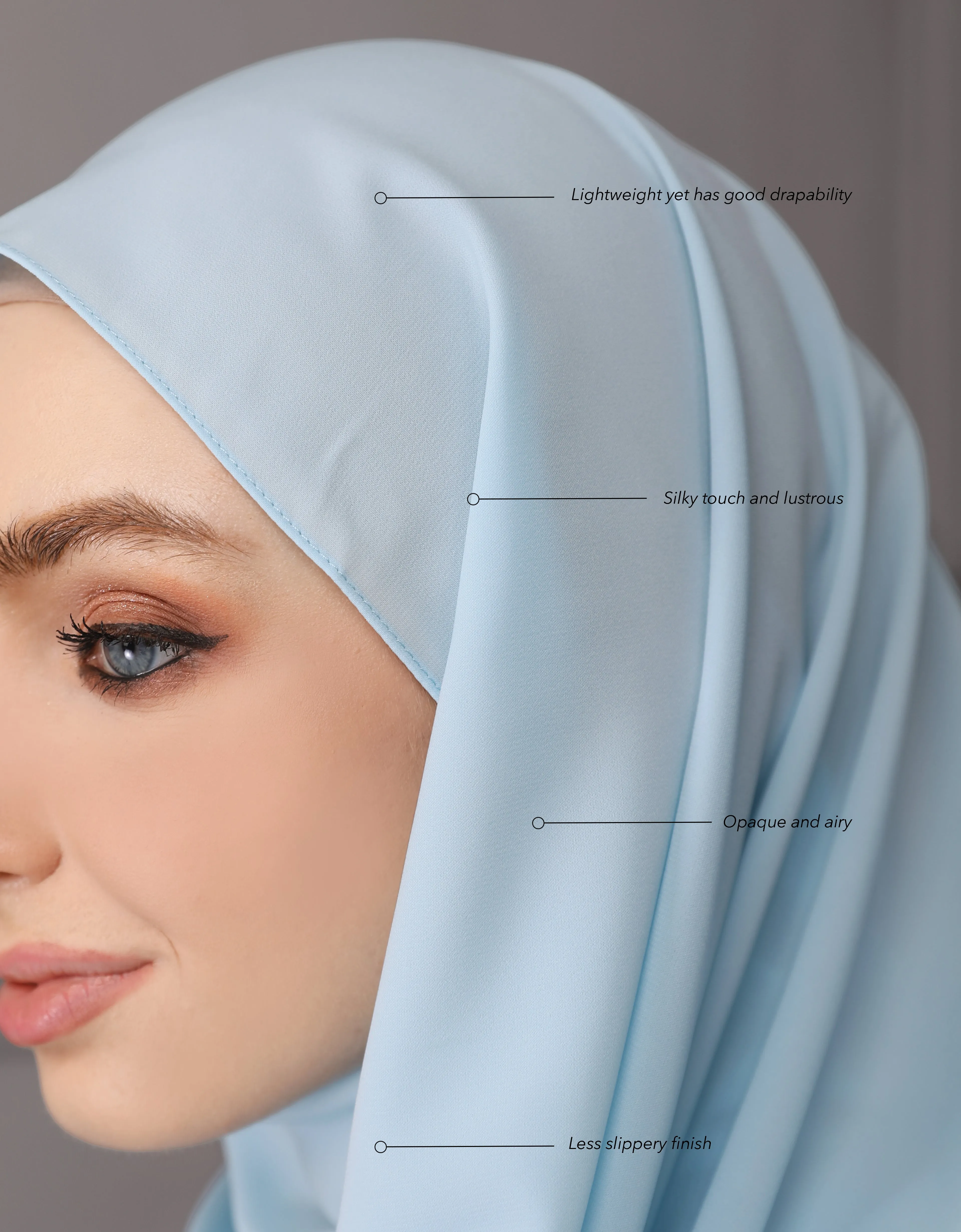 ASTEN SHAWL (ICE BLUE)