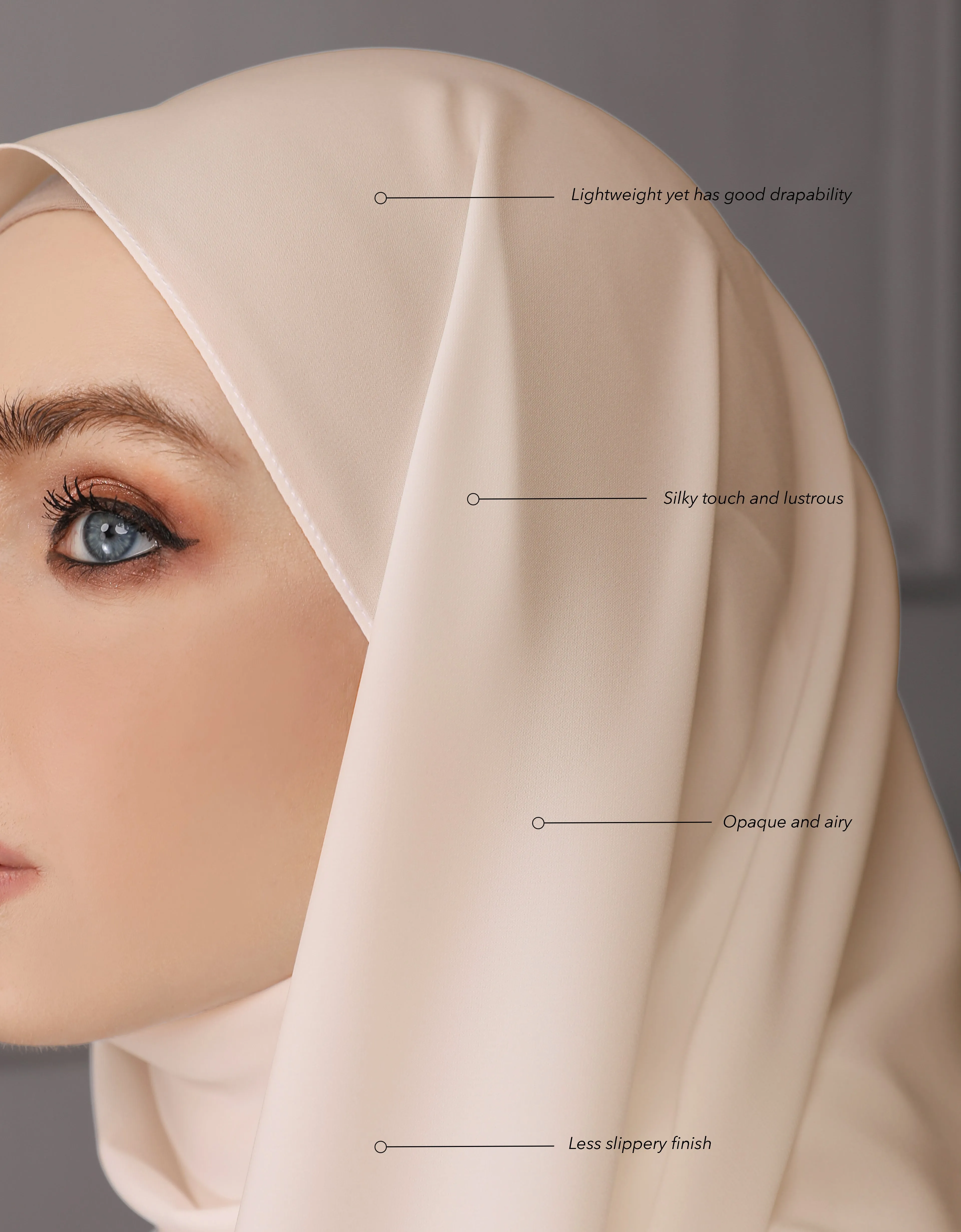 ASTEN SHAWL (NUDE)