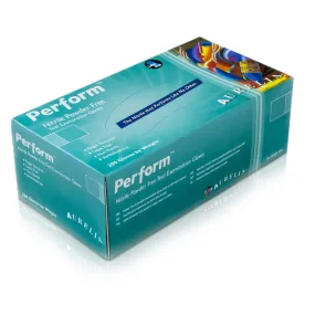 Aurelia® Perform Powder Free Teal Green Nitrile Gloves - Extra Small - Box of 200