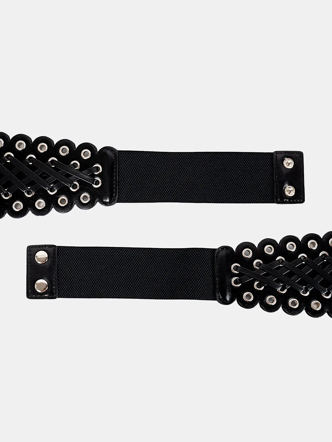 Braided Broad Elasticated Belt