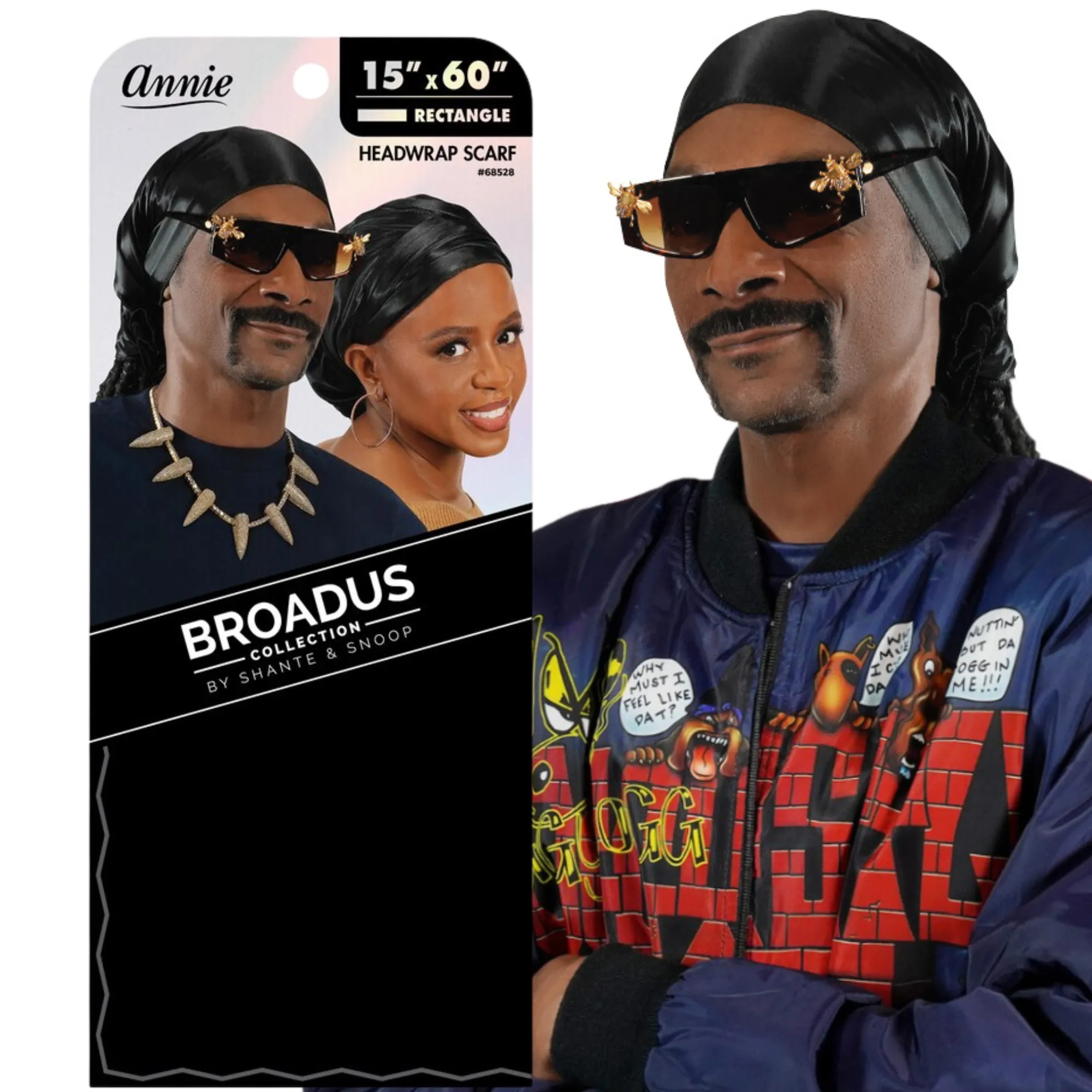 Broadus Collection Scarf by Shante & Snoop Dogg, Black