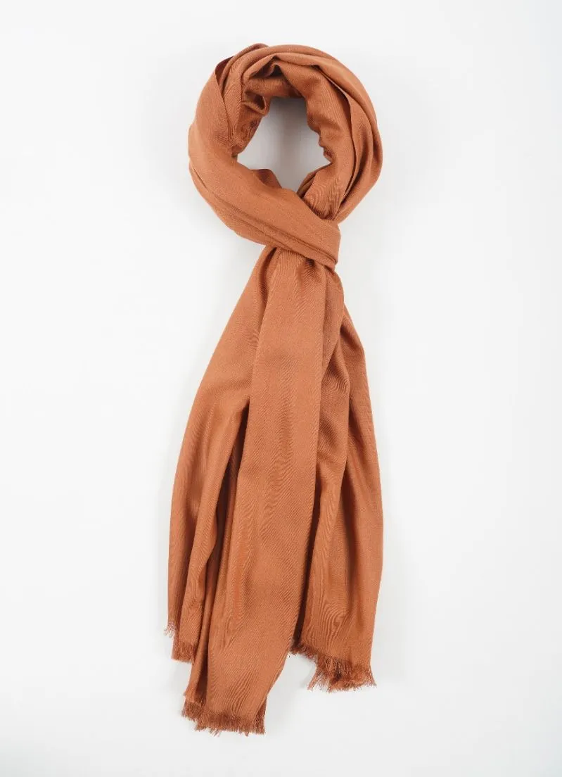 Brown Cotton Poly Soft scarf