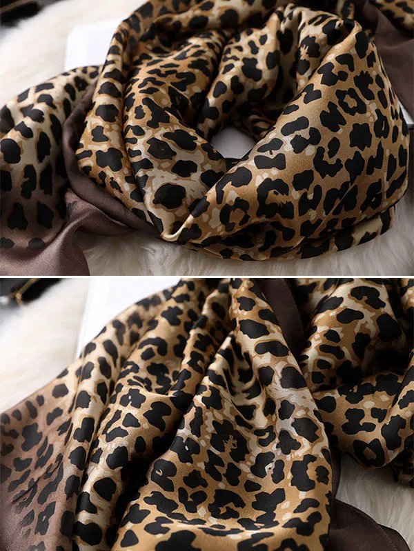 Chicmy-Stylish Leopard Gradient Silk Scarf