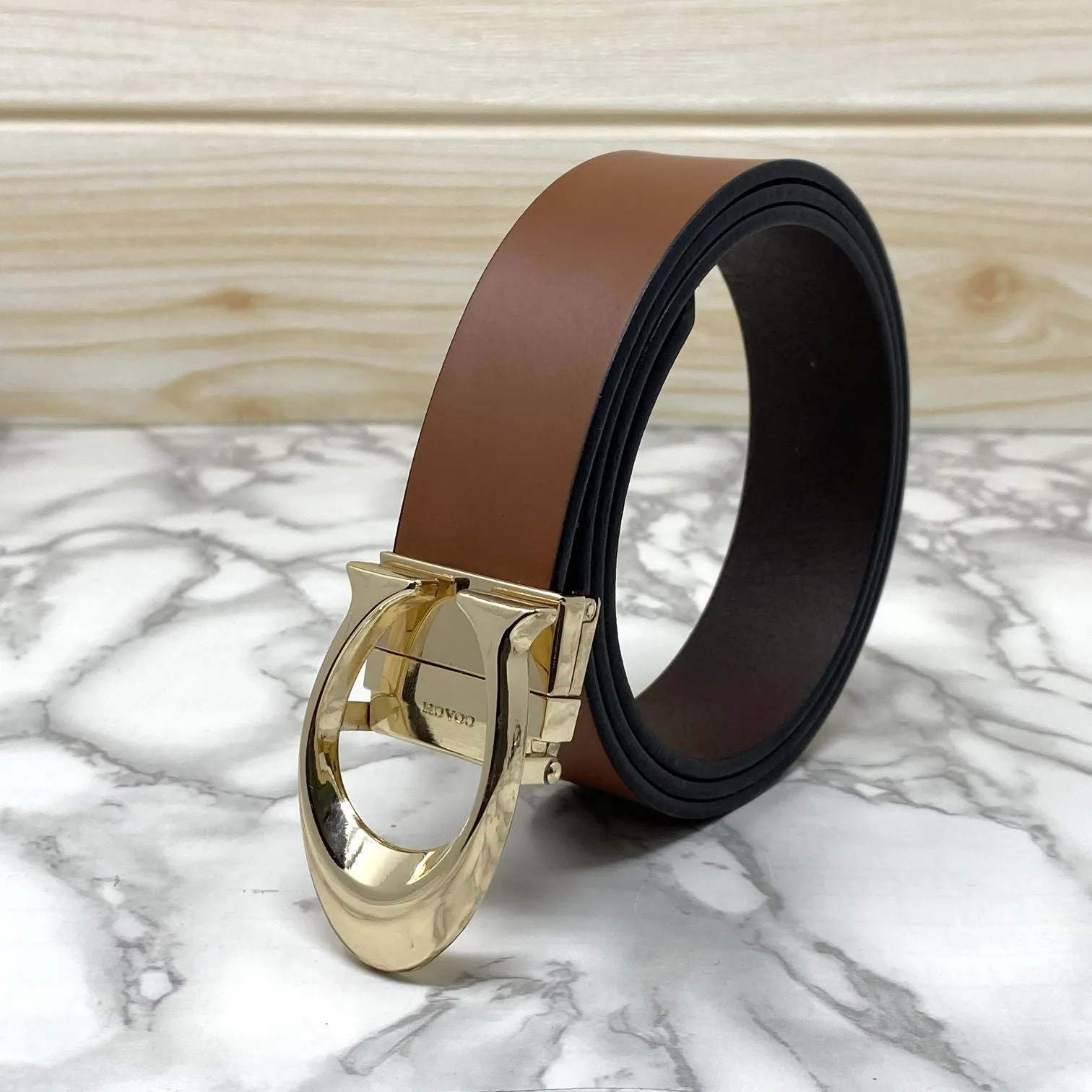 Classy Curve C Design Casual  Genuine Leather Belt-Jonasparamount