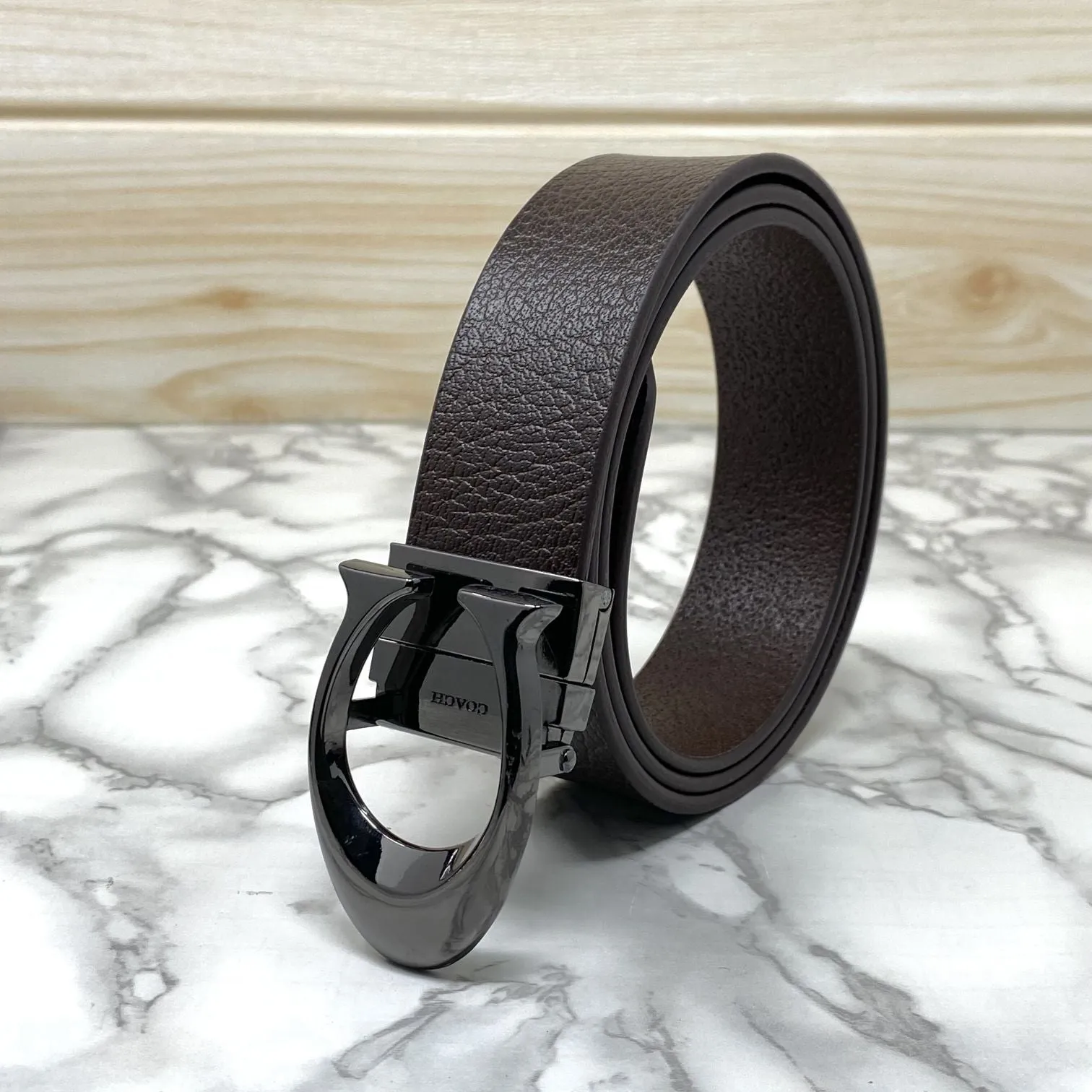 Classy Curve C Design Casual  Genuine Leather Belt-Jonasparamount