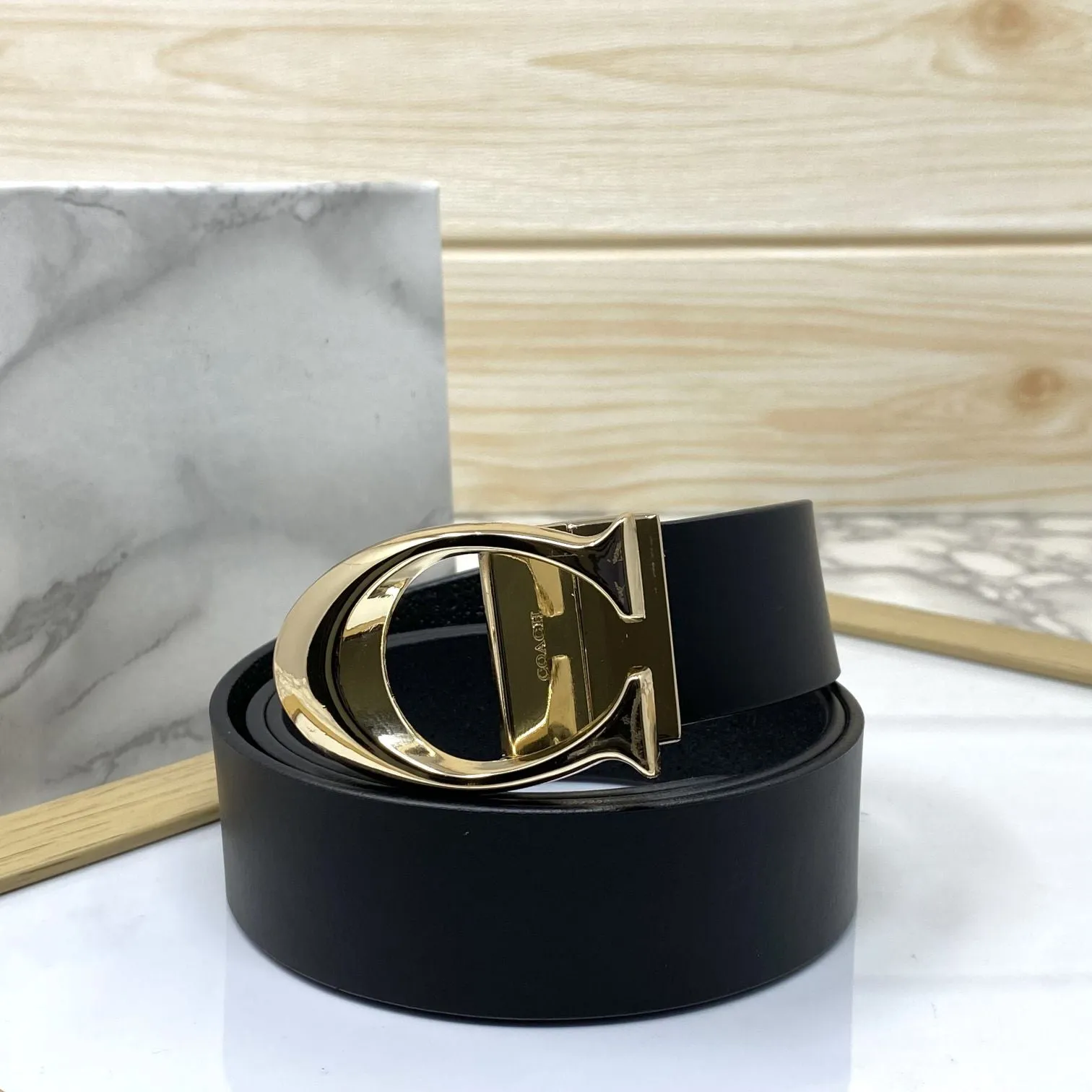 Classy Curve C Design Casual  Genuine Leather Belt-Jonasparamount