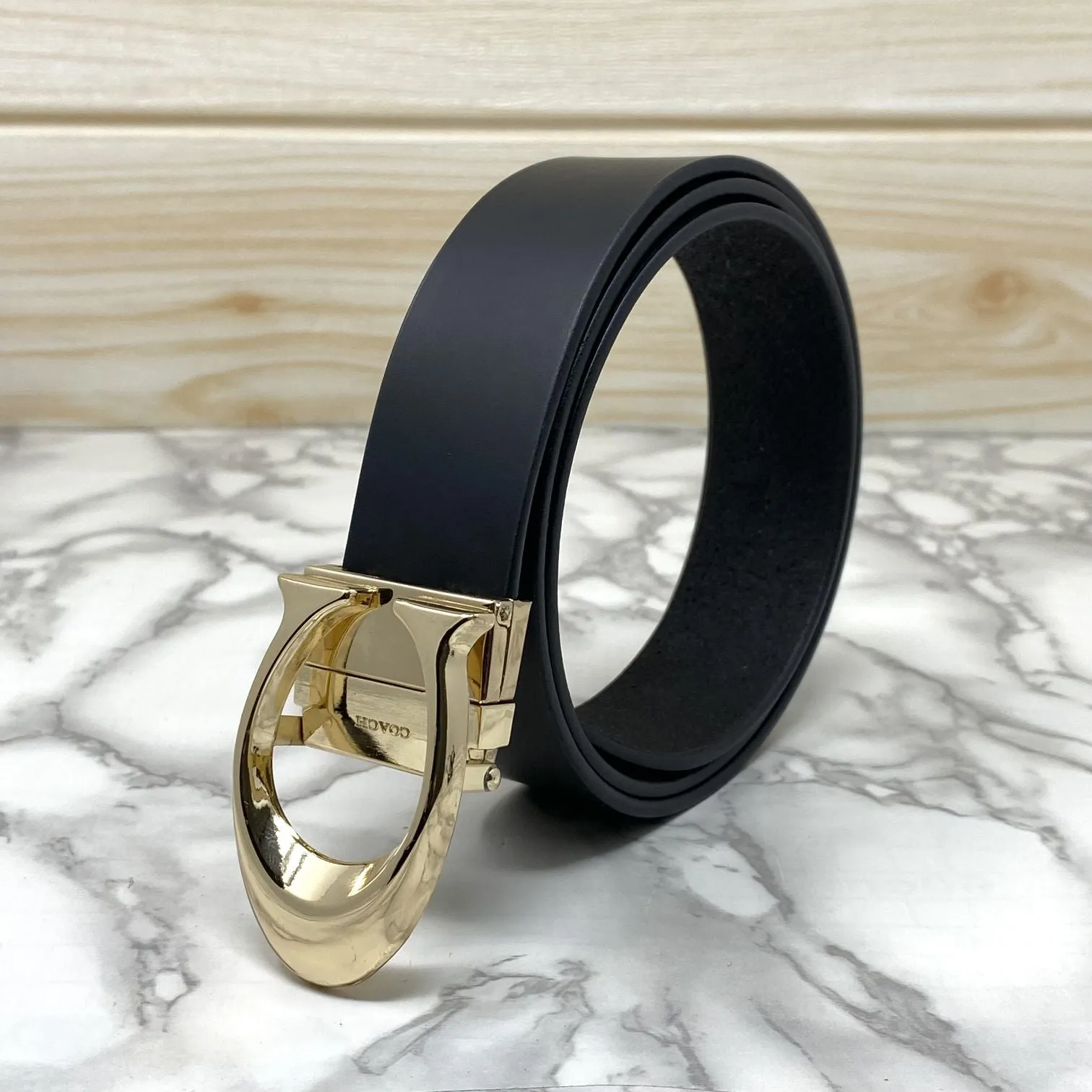 Classy Curve C Design Casual  Genuine Leather Belt-Jonasparamount