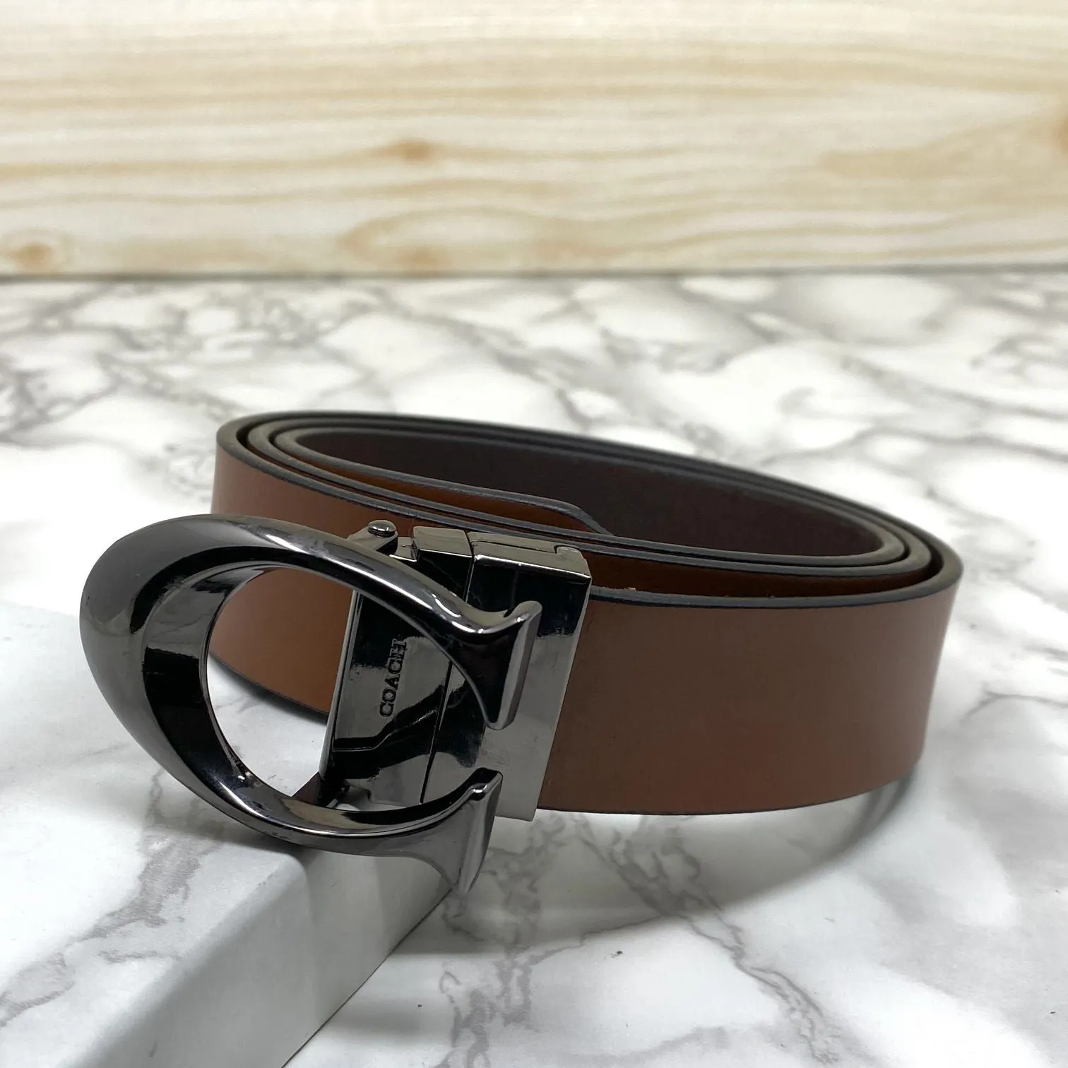 Classy Curve C Design Casual  Genuine Leather Belt-Jonasparamount