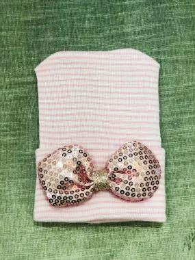 Cradle Cuties Pink Sequin Bow