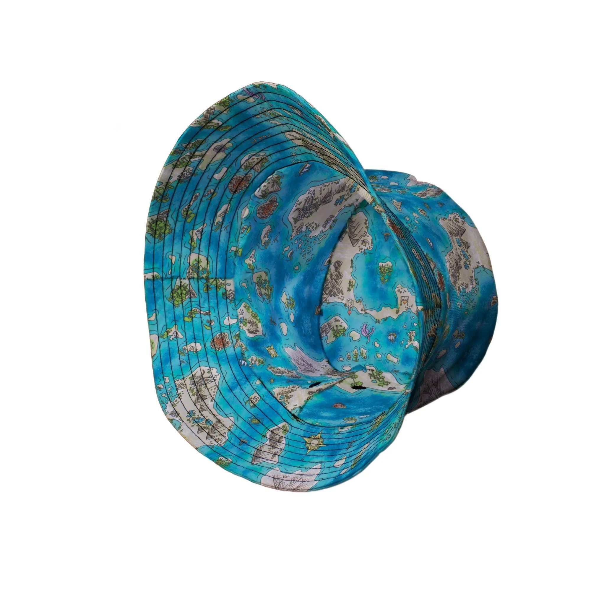 Fantasy World Map Dnd Bucket Hat