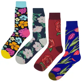 Flower Socks 4 Pack