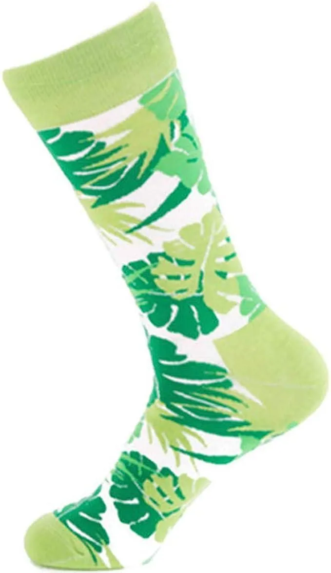 Green Leaves Men's Dress Socks -  A Breath of Fresh Air