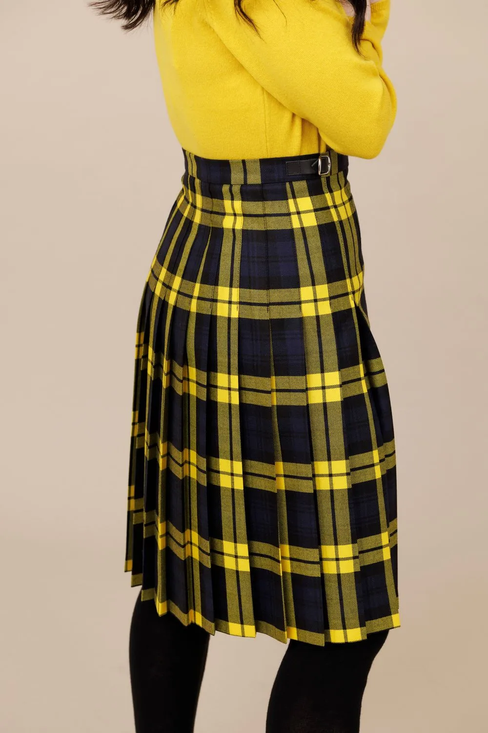 Inishbiggle 100% Worsted Wool Midi Kilt