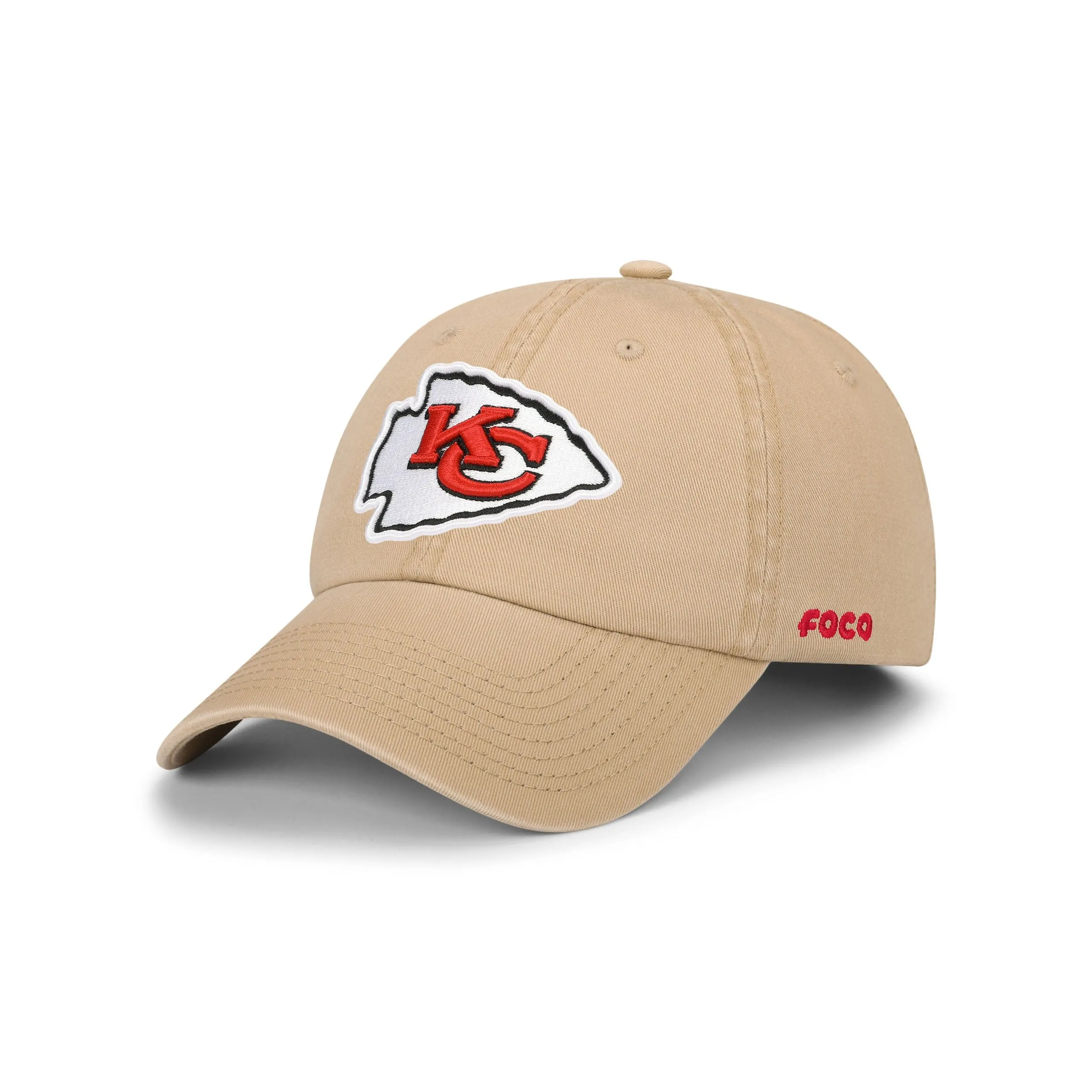 Kansas City Chiefs NFL Khaki Primary Logo Casual Cap