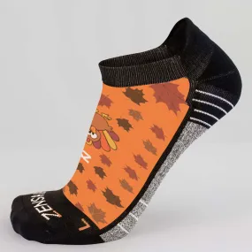 Leafy Turkey Running Socks (No Show)