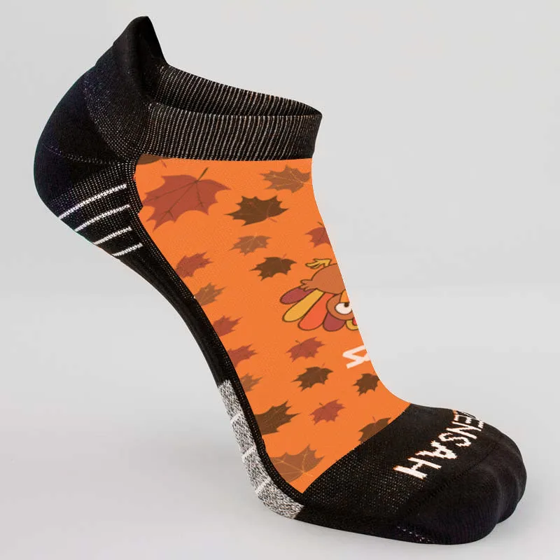 Leafy Turkey Running Socks (No Show)