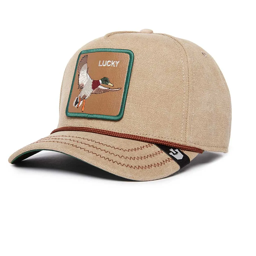 Lucky Duck Canvas Trucker Hat