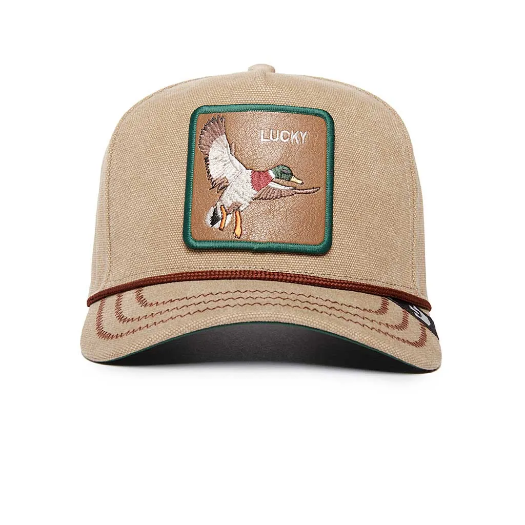 Lucky Duck Canvas Trucker Hat