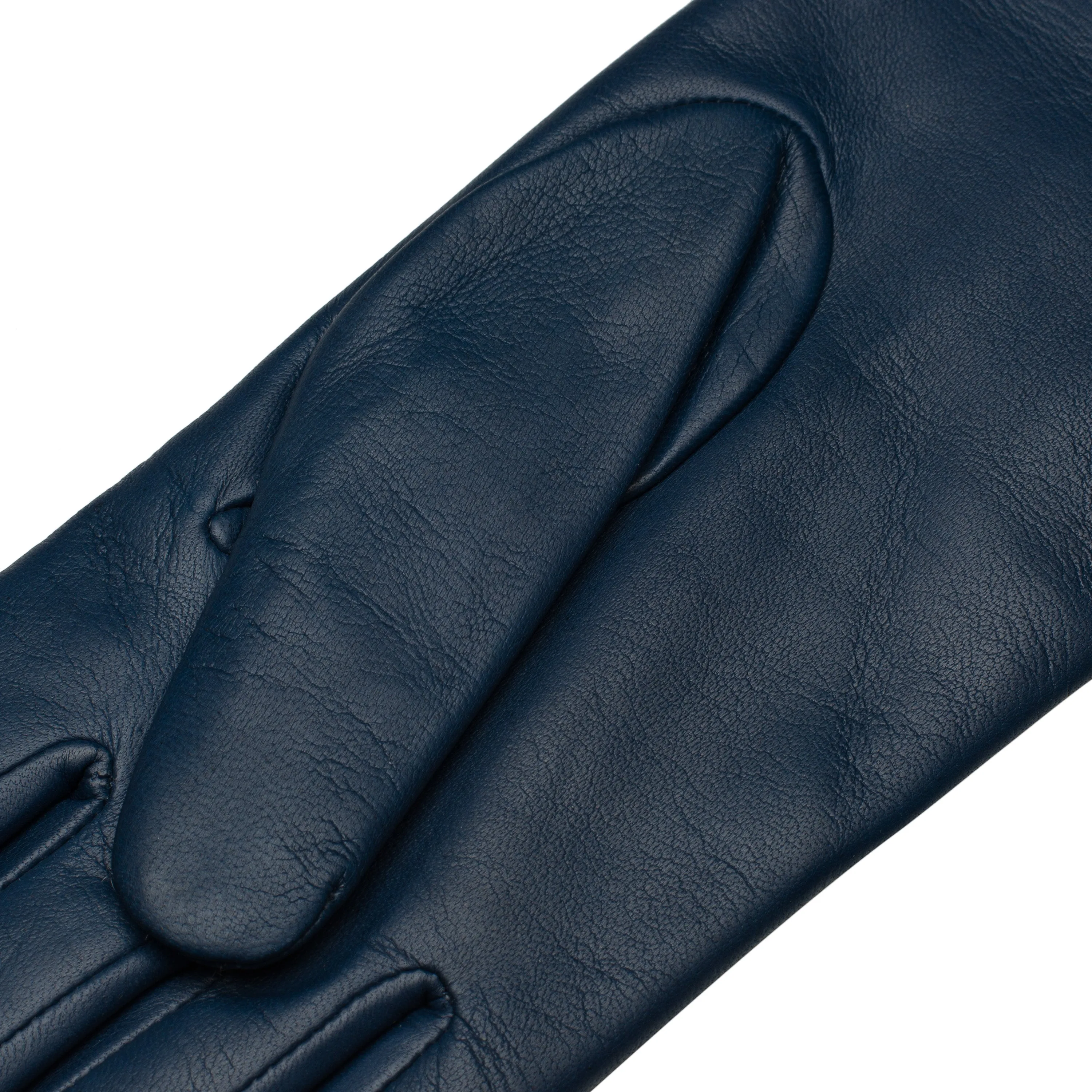 Marsala Jeans Blue Leather Gloves