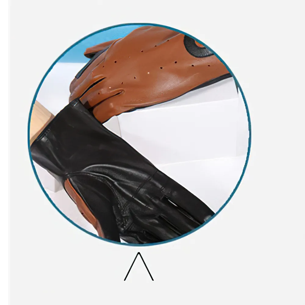 Men's Sheepskin Gloves for Horse Riding / Male Breathable Gloves