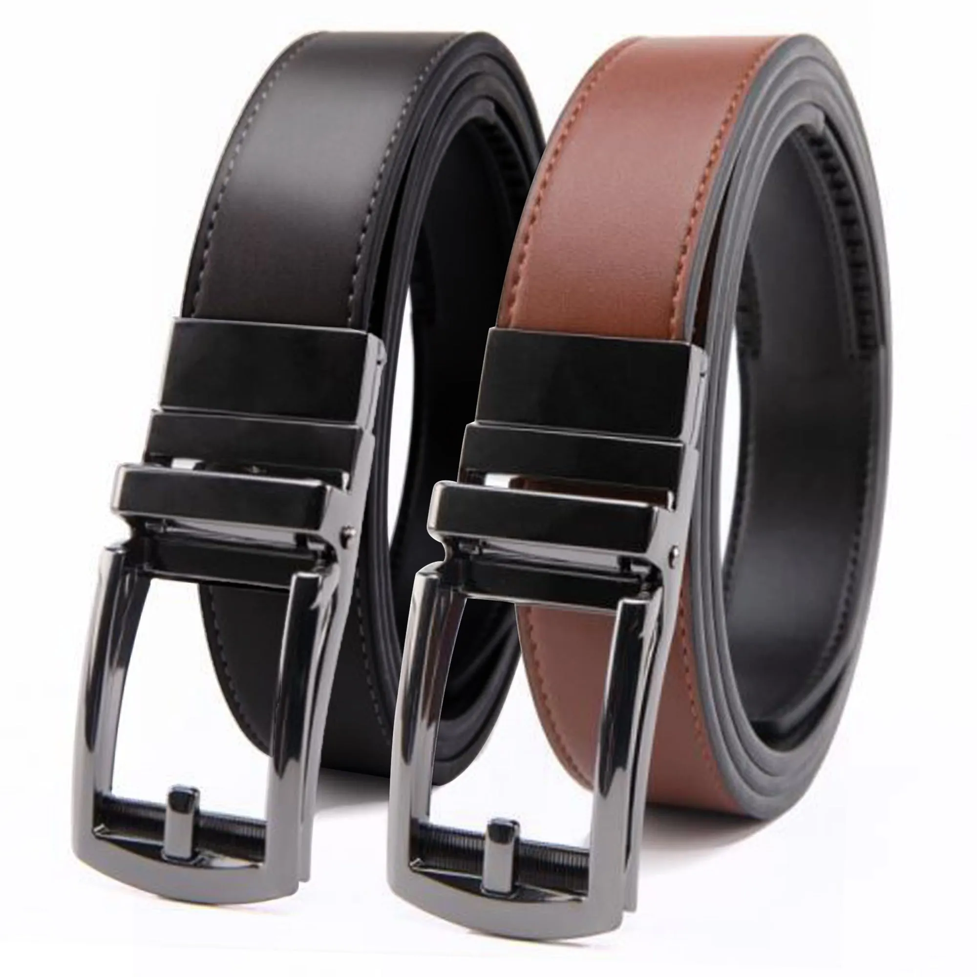 Patented Reversible Ratchet Belt 2 Colors (1 Belt)