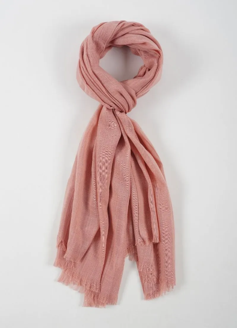 Pink Cotton Soft scarf