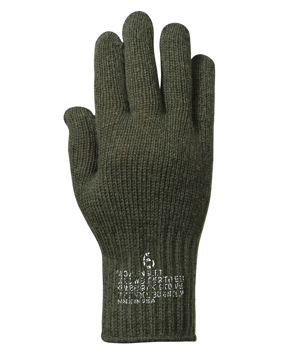 Rothco Genuine G.I. Wool Glove Liners - Olive Drab