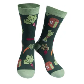 Sock Talk Green Bamboo Garden Shed & Gardening Socks