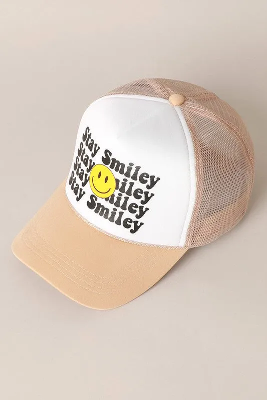 Stay Happy Foam Trucker Cap