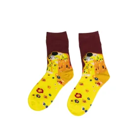 The Kiss In The Garden Art Socks