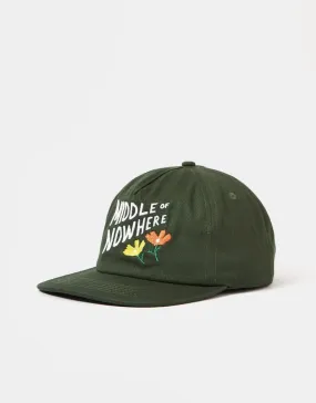 The Quiet Life Lonely Palm Mid of Nowhere Relaxed Snapback Cap - Forest