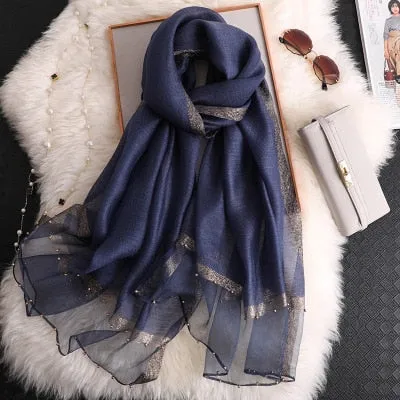 Women's Fashionable Silky Evening scarf/Wrap