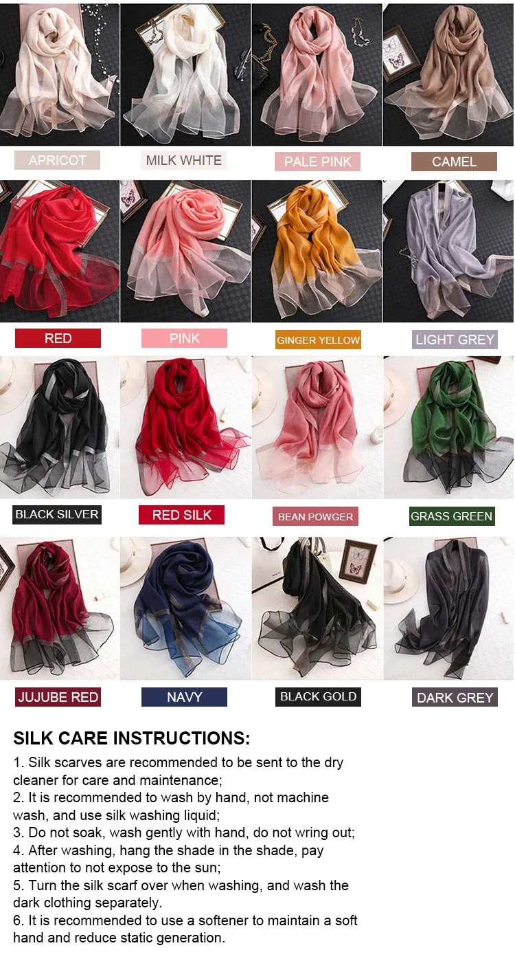 Women's Fashionable Silky Evening scarf/Wrap