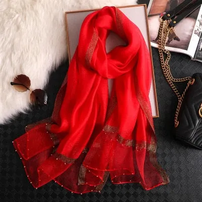 Women's Fashionable Silky Evening scarf/Wrap