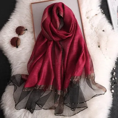 Women's Fashionable Silky Evening scarf/Wrap