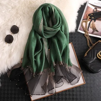 Women's Fashionable Silky Evening scarf/Wrap